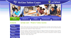 Desktop Screenshot of mcginntuition.com